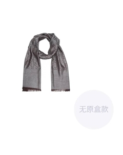 Женский шарф из шерсти и шелка с логотипом GG 'Темно-серый', Dark Gray Gucci