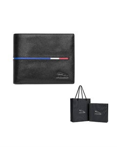 Кожаный мужской кошелек для денег и карт, Black Jaguar