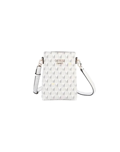 Синтетическая кожаная сумка через плечо женская разноцветная, Greige Guess