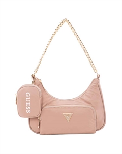 Тканевая сумка через плечо среднего размера для женщин розовая, Pink Guess