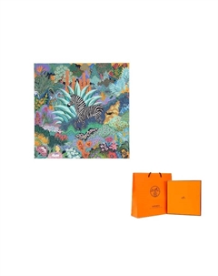 HERMES Шёлковый шарф женский, Green Hermès