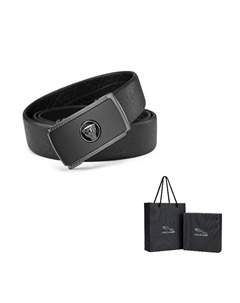 Мужской кожаный ремень из коровьей кожи шириной 3.5 см, Black Jaguar