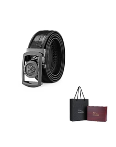 Ремень мужской кожаный с автоматической пряжкой, Black Jaguar