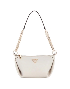 Женская сумка через плечо среднего размера из искусственной кожи белого цвета, White Guess