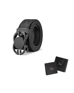 Кожаный ремень мужской шириной 3,5 см, Black Jaguar