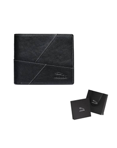 Кожаный бумажник мужской черный, Black Jaguar