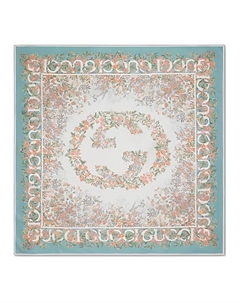 Шёлковый кашемировый платок, Pink Gucci