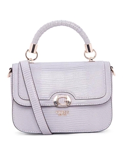 Женская сумка через плечо из искусственной кожи среднего размера лавандового и бежевого цвета, LVG-Lavender Guess