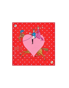 HERMES Шёлковый шарф, Red Hermès