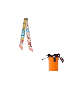 HERMES Шёлковый шарф, Pink Beige Hermès