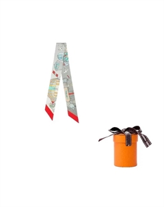 HERMES Шёлковый шарф Жемчужно-серый, Pearl Gray Hermès