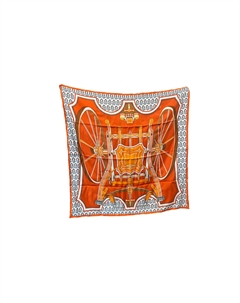 HERMES Шелковый шарф оранжевый Women's Orange, Orange Hermès