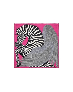 HERMES Шёлковый шарф женский розовый, Pink Hermès