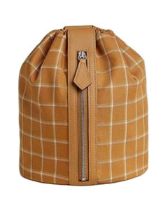 HERMES Кожаная сумка ведро женская коричневая, Brown Hermès