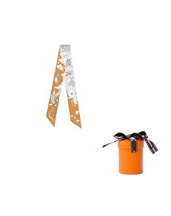 HERMES Шёлковый шёлковый шарф женский жёлтый, Yellow Hermès