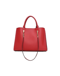 Верхняя кожаная сумка из натуральной телячьей кожи, Burgundy Jaguar