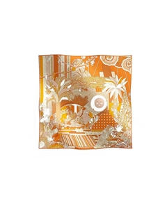 HERMES Шелковый шарф оранжевый Women's Orange, Orange Hermès