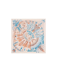 HERMES Шёлковый шарф, Rose/Blue Hermès
