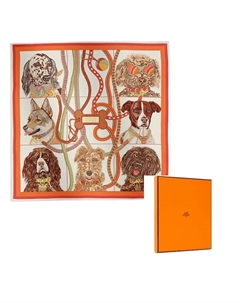 HERMES Шелковый шарф оранжевый Women's Orange, Orange Hermès