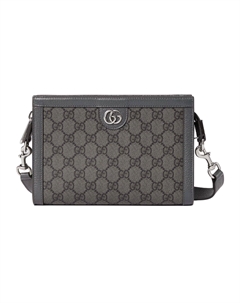 Сумка через плечо наплечная клатч мини мужская серая Gucci