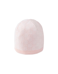 Детская вязаная шапочка с узором, Pink Gucci