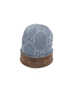 Женская шапка бини, Marine Blue Gucci