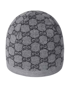 Детская шерстяная шапка, Gray/Dark Gray Gucci