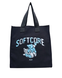 Сумка-шопер с принтом медведя, черный Msgm