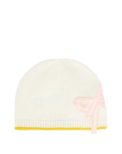 Шапка с бантом, белый Gensami kids