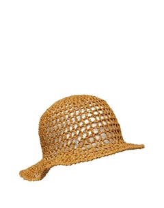 Солнечная шляпа с вязаными деталями, нейтральный Giorgio armani