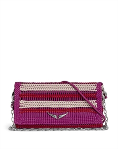 Клатч Rock Eternal среднего размера, розовый Zadig&voltaire