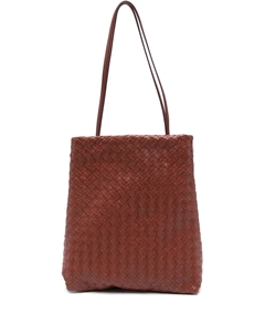 Плетеная сумка-тоут, коричневый The row