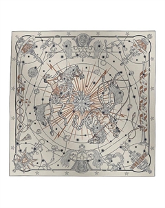 HERMES Шаль из кашемира и шелка бежевая, Beige Hermès