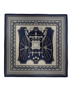 HERMES Женский кашемировый платок морской синий, Sea Blue Hermès