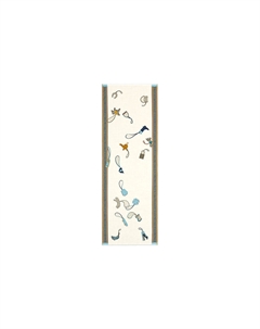 HERMES Шёлковый шарф мужской бежевый, Beige Hermès