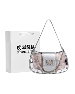 Сумка через плечо из отборной ткани, обычная, женская, с регулируемым ремнем, розовая и черная Dusen kangaroo