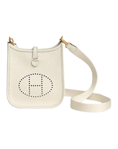 HERMES Сумка Evelyne Clemence через плечо женская кремовая Hermès