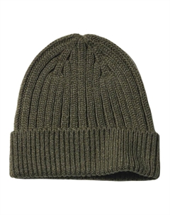Акриловая вязаная шапка унисекс черная, Dark Olive Uniqlo