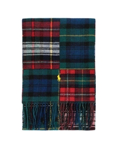 Лоскутный шарф, Red Polo ralph lauren