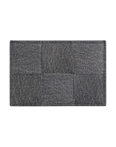 Кожаный картхолдер мужской средний серый с графитовыми акцентами Bottega veneta