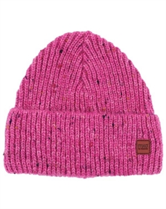 Шапочка Girl-Beanie из трикотажной пряжи с подкладкой и отворотом, розовый Maximo
