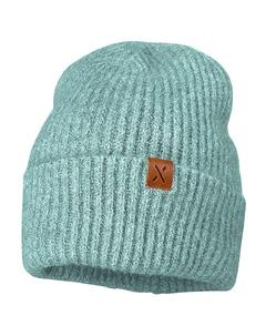 Детская шапочка с отворотом и ребристым узором, синий Maximo