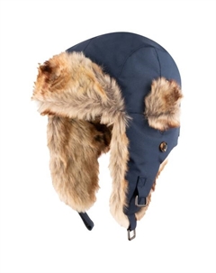 Детская шапка-ушанка Isfjord, синий Trollkids