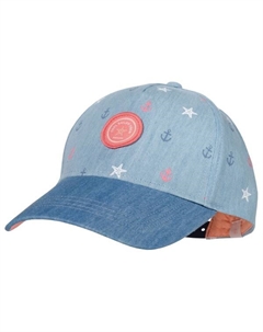 Кепка для девочки в морском стиле с застежкой-молнией сзади, мультиколор Maximo