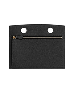 Клатч на пояс из кожи телёнка Togo женский 89 Noir Black HERMES Hermès