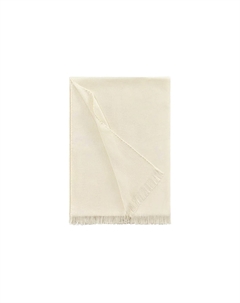 HERMES Шерстяной шарф с печатью коллекции книг женский слоновая кость белый, Ivory White Hermès