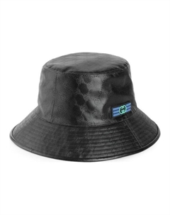 Полиэстеровая ведро шляпа мужская черная Gucci