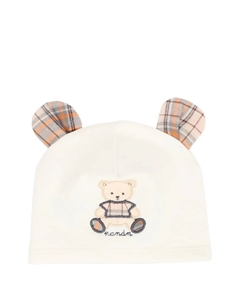Детская шапочка с медвежьими ушками, белый Nanán