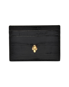 Футболка с тиснением в виде черепа и эффектом крокодила Alexander mcqueen