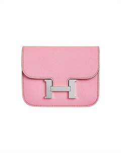 Кожаная поясная сумка-кошелек Epsom 5P розовый HERMES Hermès
